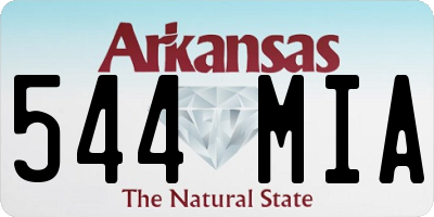 AR license plate 544MIA