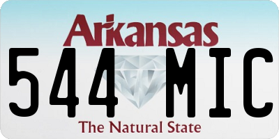 AR license plate 544MIC