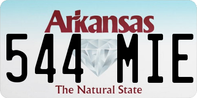 AR license plate 544MIE