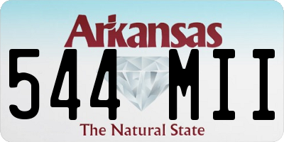 AR license plate 544MII