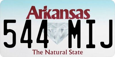 AR license plate 544MIJ
