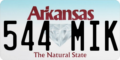 AR license plate 544MIK