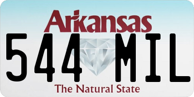 AR license plate 544MIL