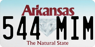 AR license plate 544MIM