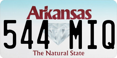 AR license plate 544MIQ