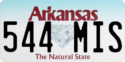 AR license plate 544MIS