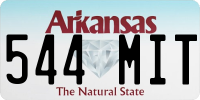 AR license plate 544MIT