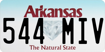 AR license plate 544MIV