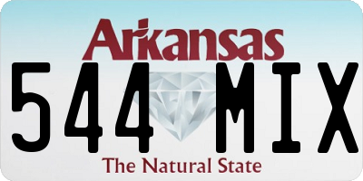 AR license plate 544MIX