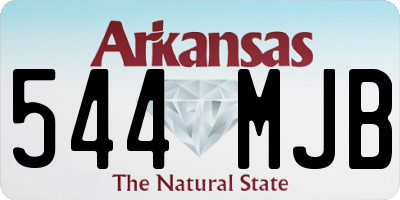 AR license plate 544MJB