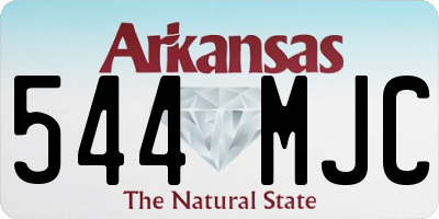 AR license plate 544MJC