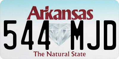 AR license plate 544MJD