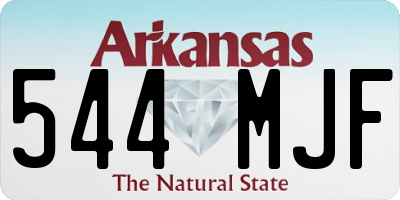 AR license plate 544MJF
