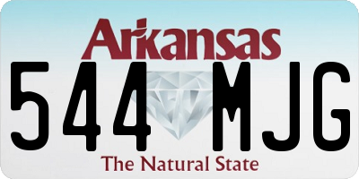 AR license plate 544MJG