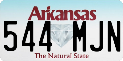 AR license plate 544MJN