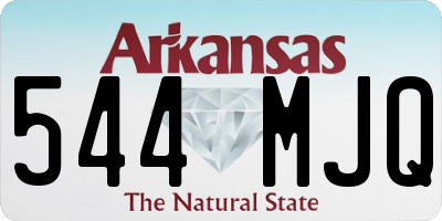 AR license plate 544MJQ