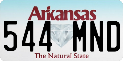 AR license plate 544MND