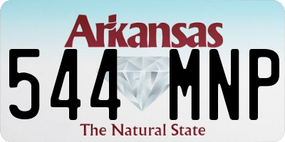 AR license plate 544MNP