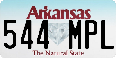 AR license plate 544MPL