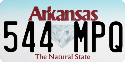 AR license plate 544MPQ
