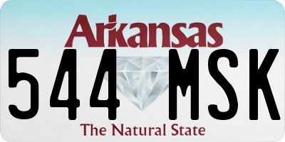 AR license plate 544MSK