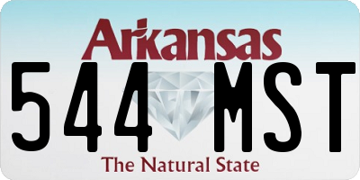 AR license plate 544MST