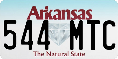 AR license plate 544MTC