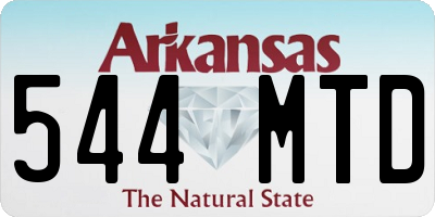 AR license plate 544MTD