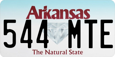 AR license plate 544MTE