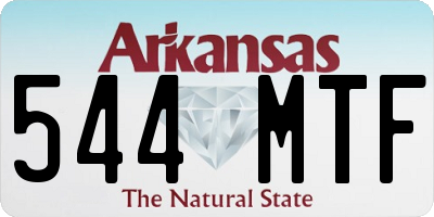 AR license plate 544MTF