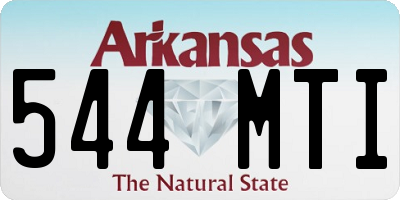 AR license plate 544MTI