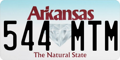 AR license plate 544MTM