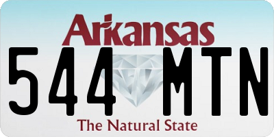 AR license plate 544MTN