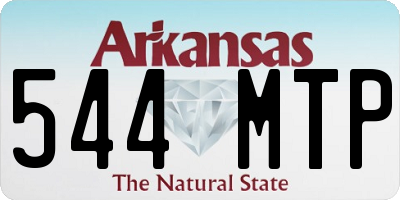 AR license plate 544MTP