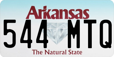 AR license plate 544MTQ