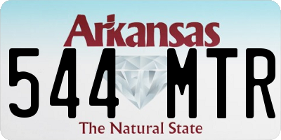 AR license plate 544MTR