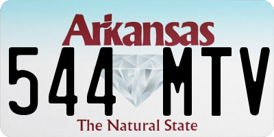 AR license plate 544MTV