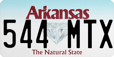 AR license plate 544MTX