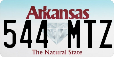 AR license plate 544MTZ