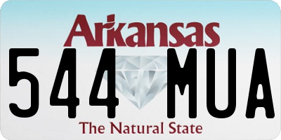 AR license plate 544MUA