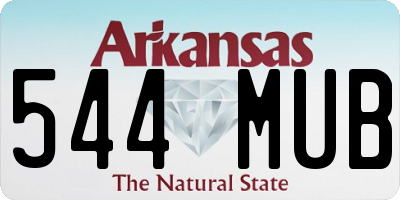AR license plate 544MUB