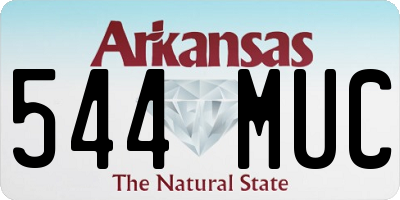 AR license plate 544MUC