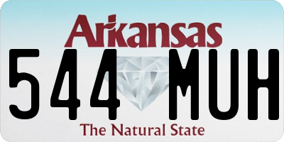 AR license plate 544MUH