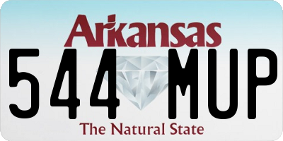 AR license plate 544MUP