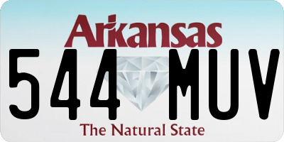 AR license plate 544MUV