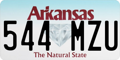 AR license plate 544MZU