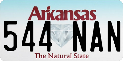 AR license plate 544NAN