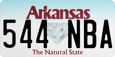AR license plate 544NBA