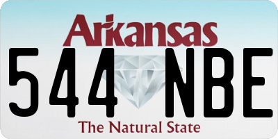 AR license plate 544NBE