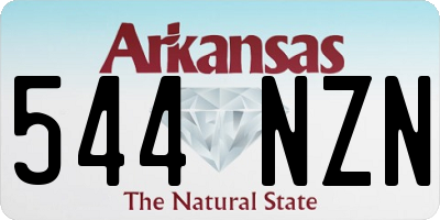 AR license plate 544NZN